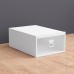 1 Piece Plastic Flip Shoes Storage Box Organizer Foldable Clear Shoes Storage Box Stackable Stacking Space Saving Thickened Shoebox