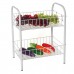 2 3 4 Layers Space Saving Kitchen Storage Baskets Trolley Rack with Wheels